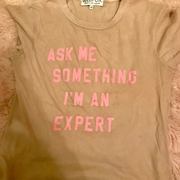 Wildfox tan tee shirt - Picture 3 of 3